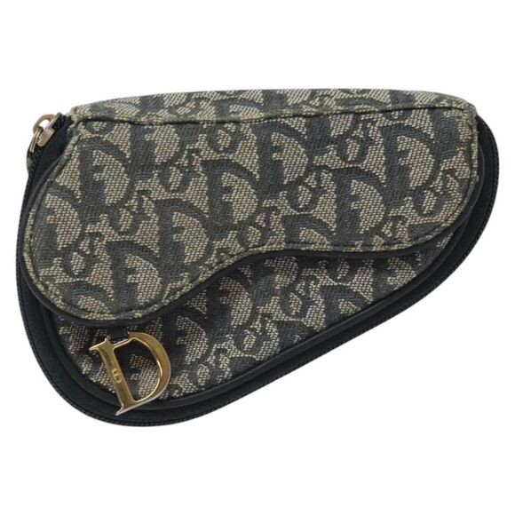 Pre Loved dior Women Navy Clutches - Picture 2 of 8